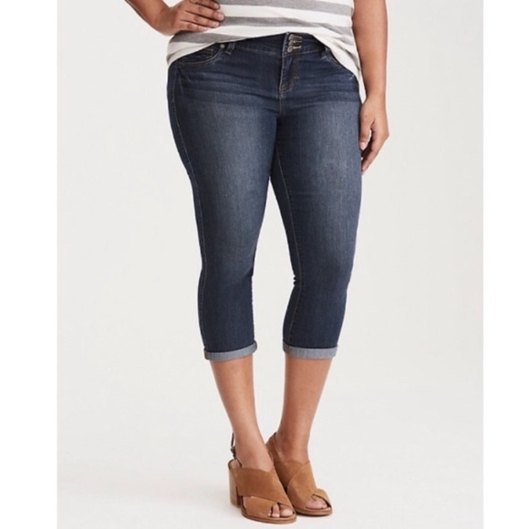 torrid Denim - TORRID | CROPPED JEGGING SKINNY MEDIUM WASH JEAN